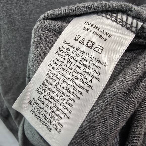 Everlane T Shirt Mens Gray Short Sleeve Crew Organic Cotton Lightweight - Picture 8 of 9